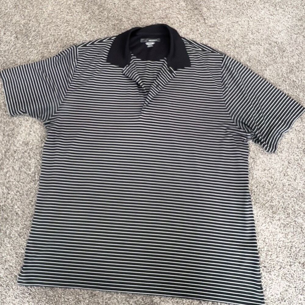 Greg Norman Play Dry Striped Polo Shirt XXL